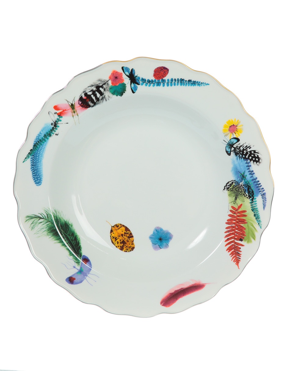 Plato sopa Caribe de porcelana 2