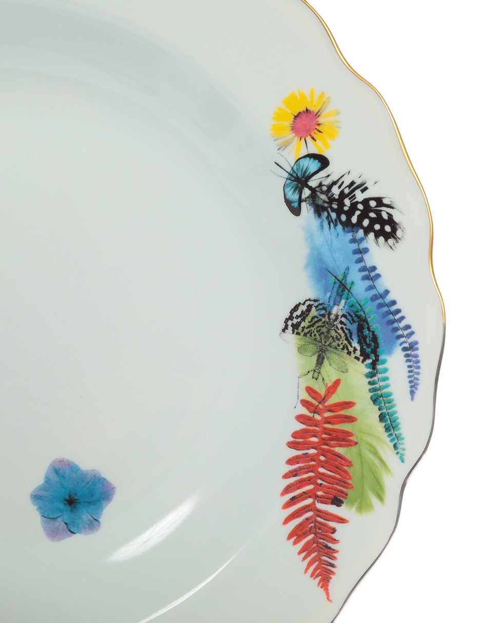 Plato sopa Caribe de porcelana 3