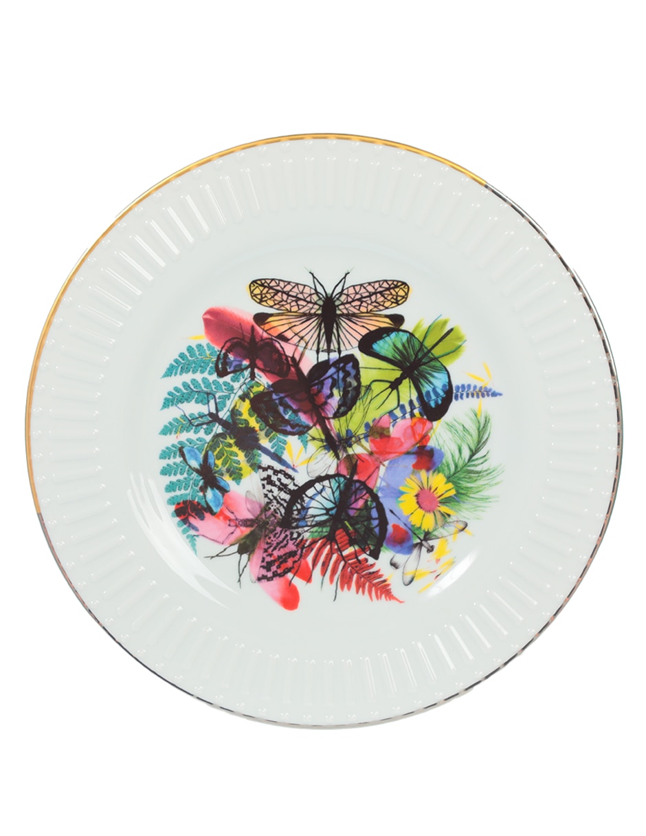 Plato postre Caribe de porcelana 2