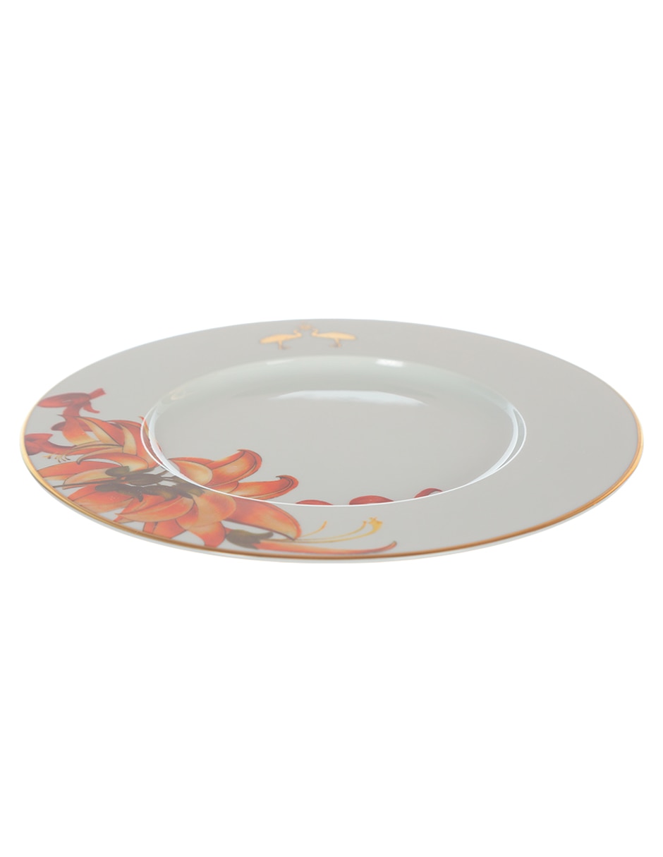 Plato postre Amazonia de porcelana