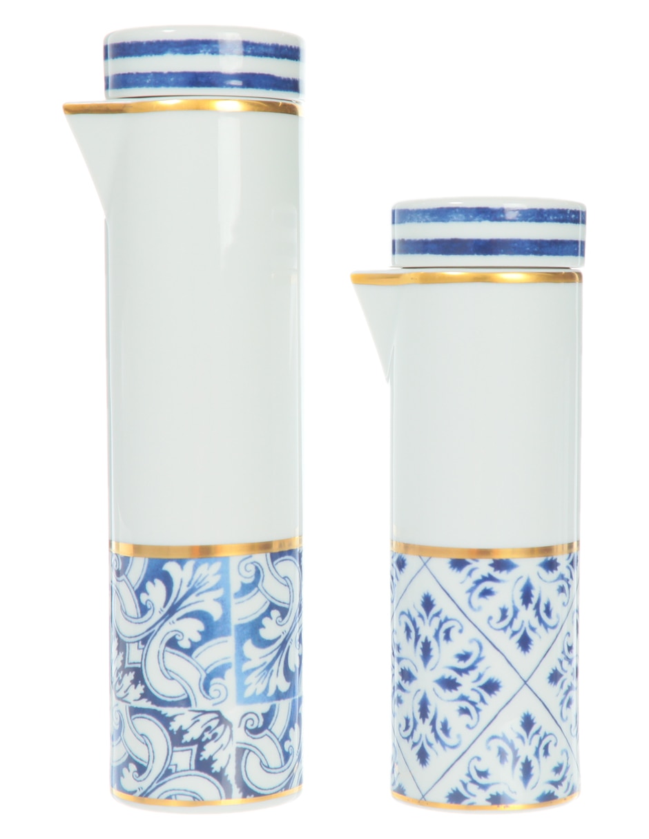 Set de aceite y vinagre Transatlántica de porcelana 4