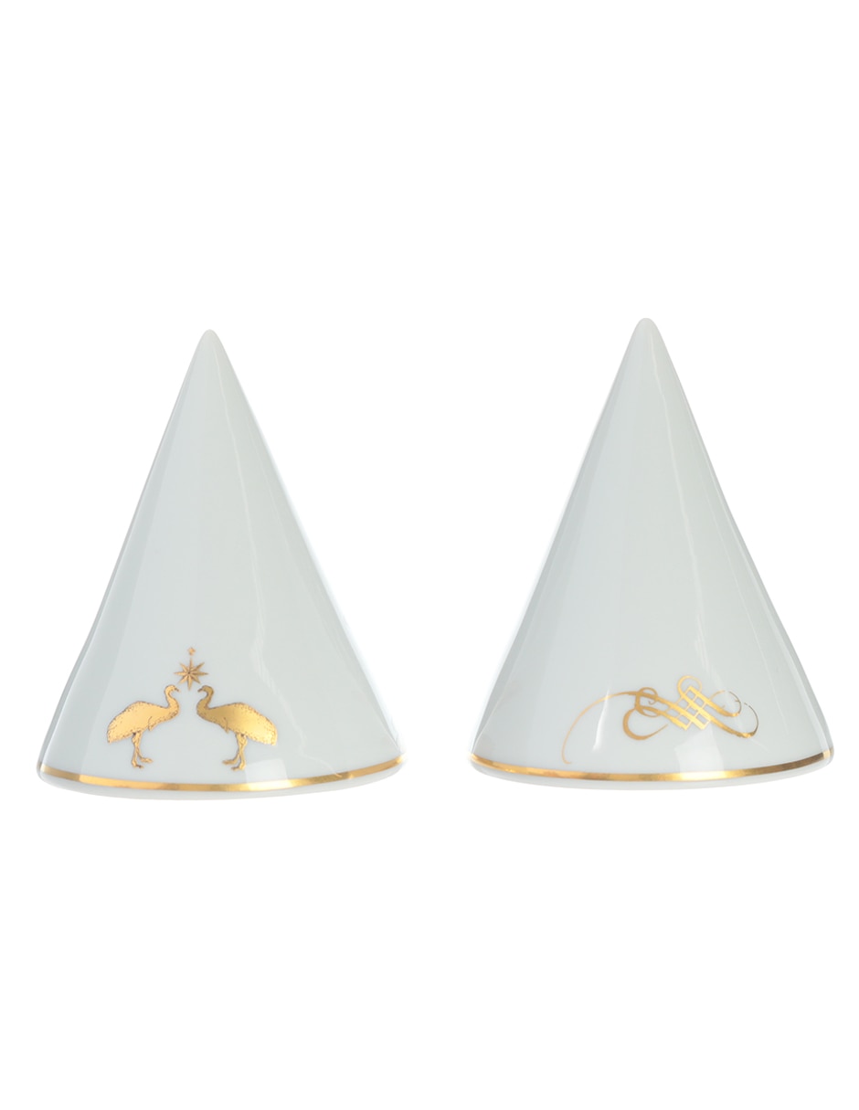 Set salero y pimentero Amazonia de porcelana 3