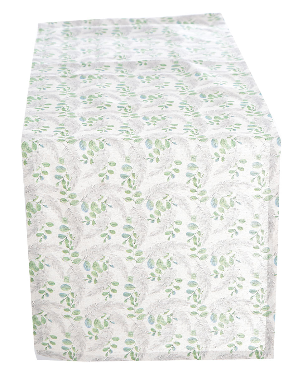 Camino de mesa rectangular de lino