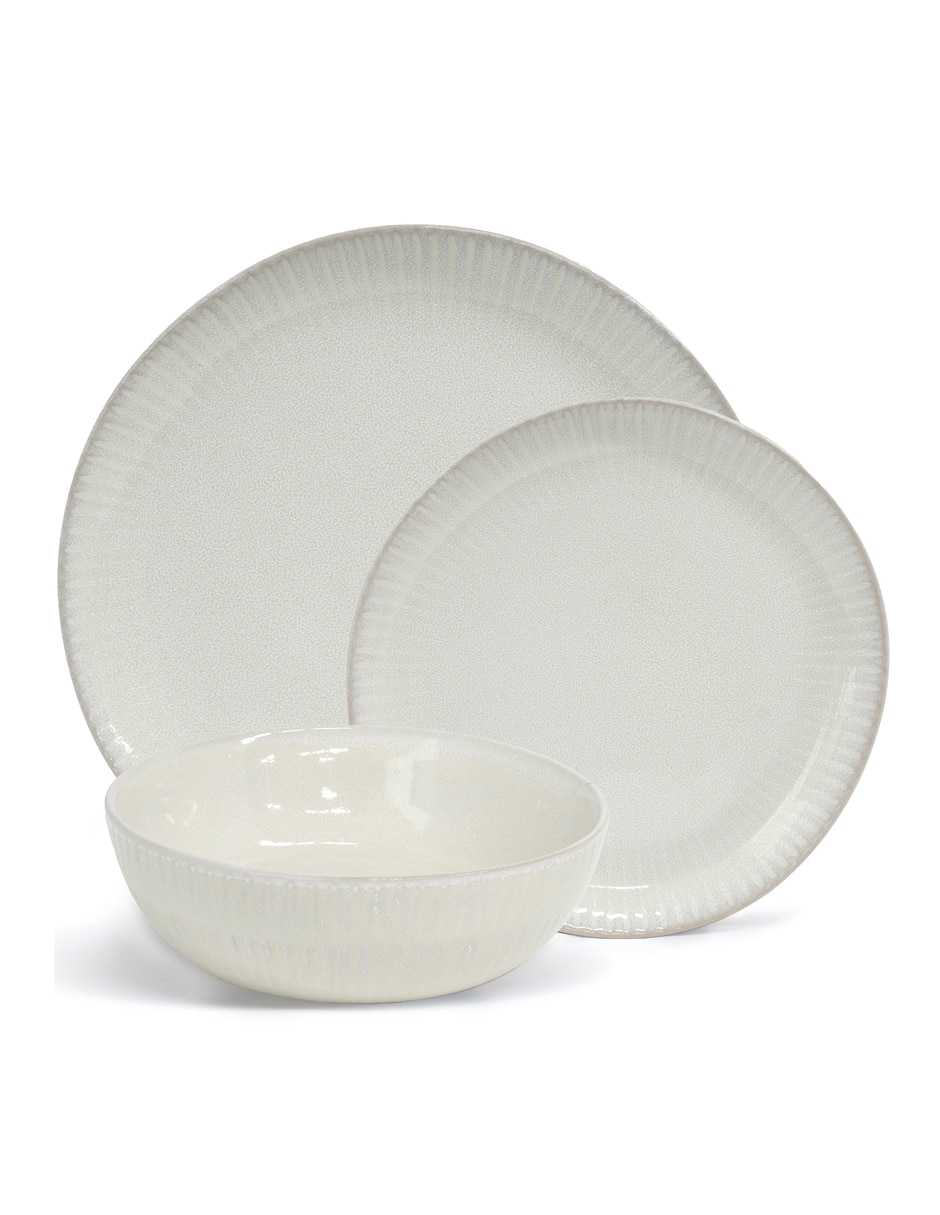 Vajilla cerrada Salt Pepper Bonnie de cerámica para personas