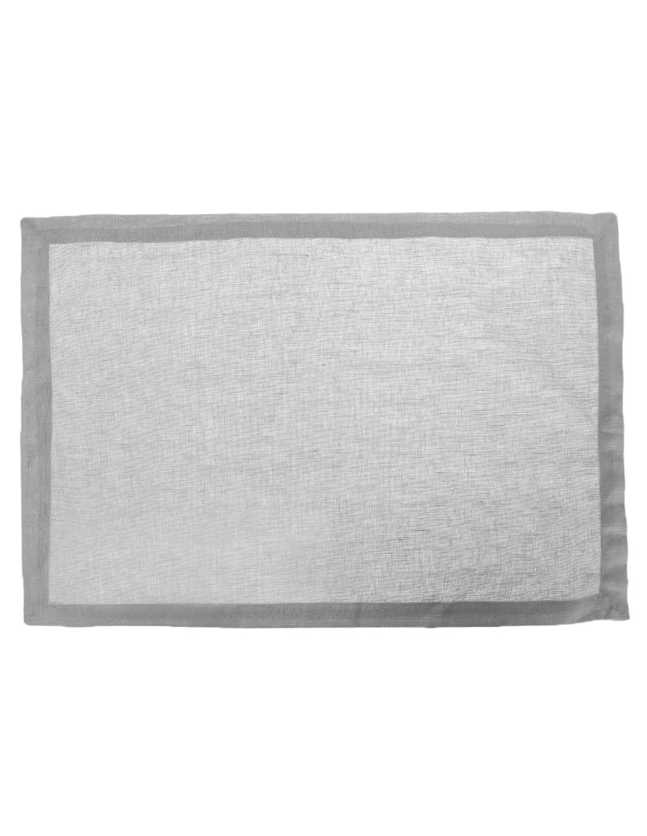 Mantel individual rectangular de lino Rusia Mantel individual rectangular de lino Rusia
