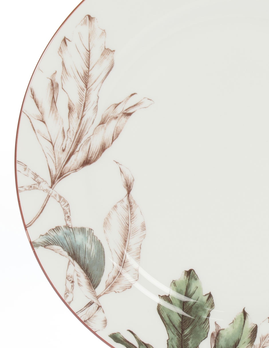 Vajilla cerrada Nature's Bounty de porcelana 4 piezas 7
