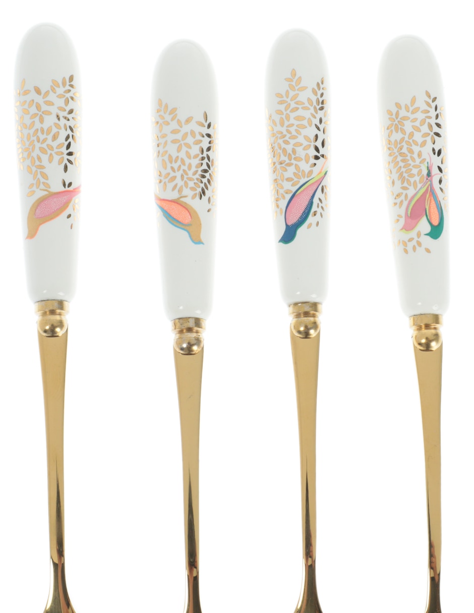 Set tenedor para postre London Chelsea de porcelana 3