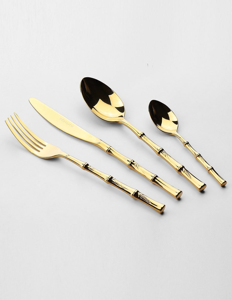 Set cubiertos de acero inoxidable 24 piezas 2