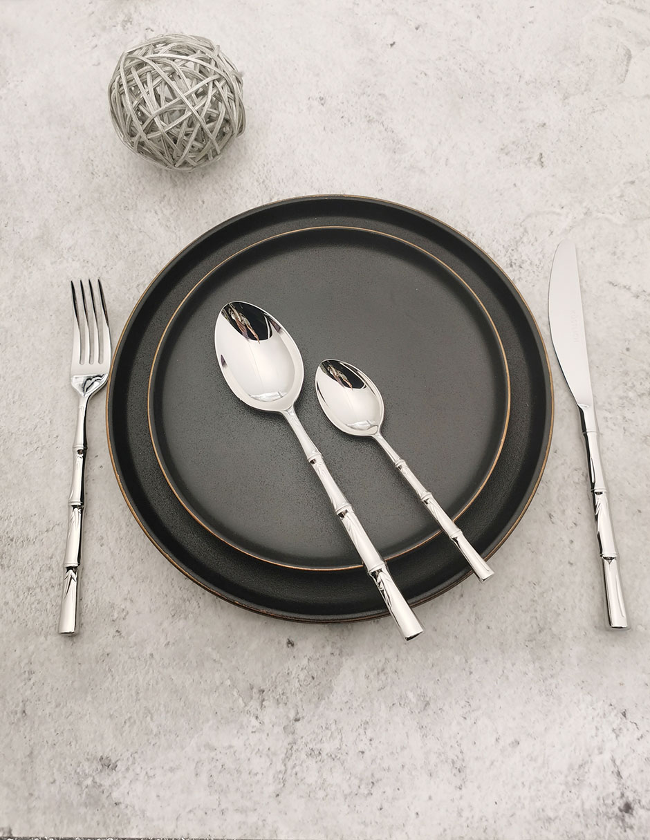 Set cubiertos de acero inoxidable 24 piezas 5