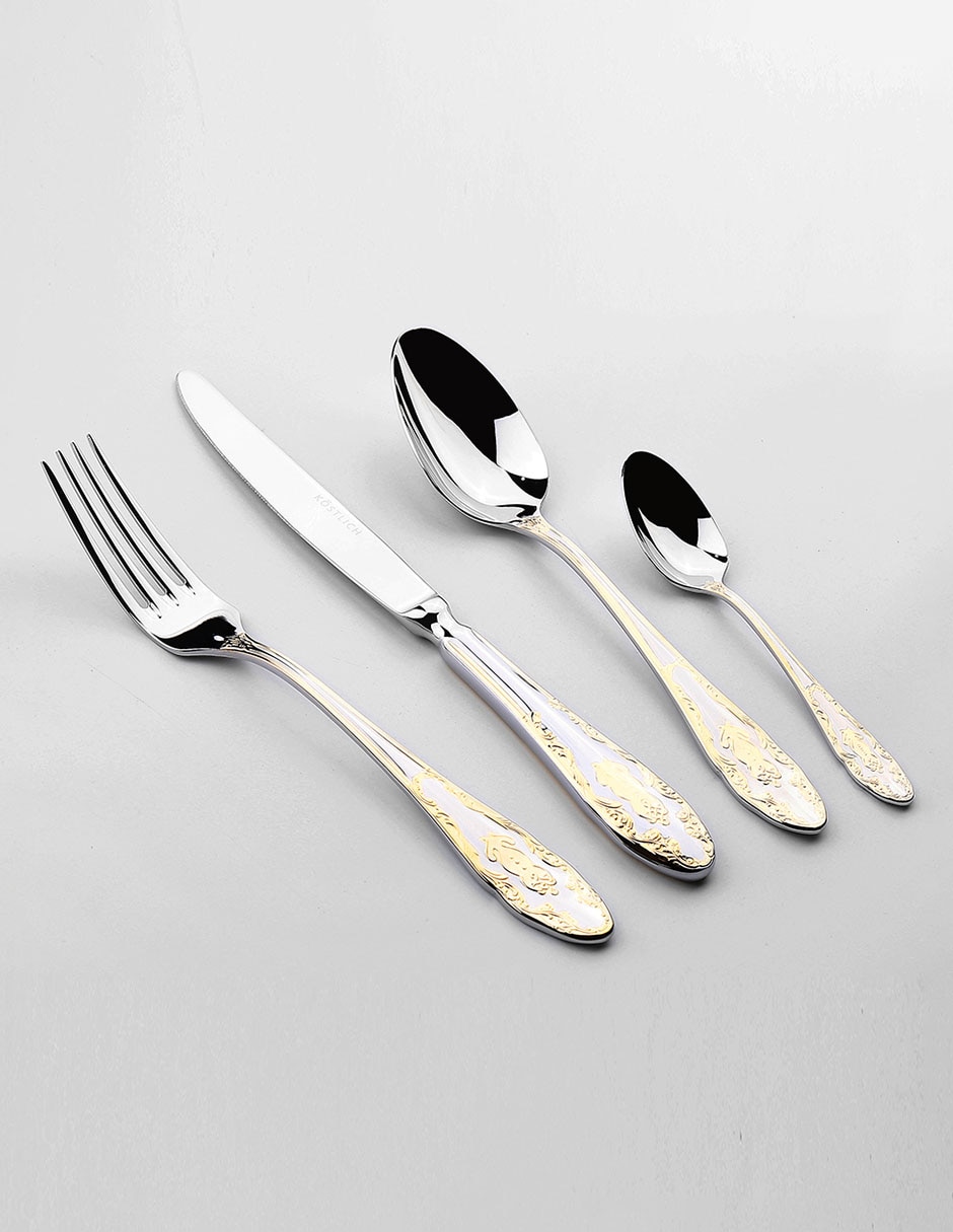 Set cubiertos de acero inoxidable 24 piezas 2