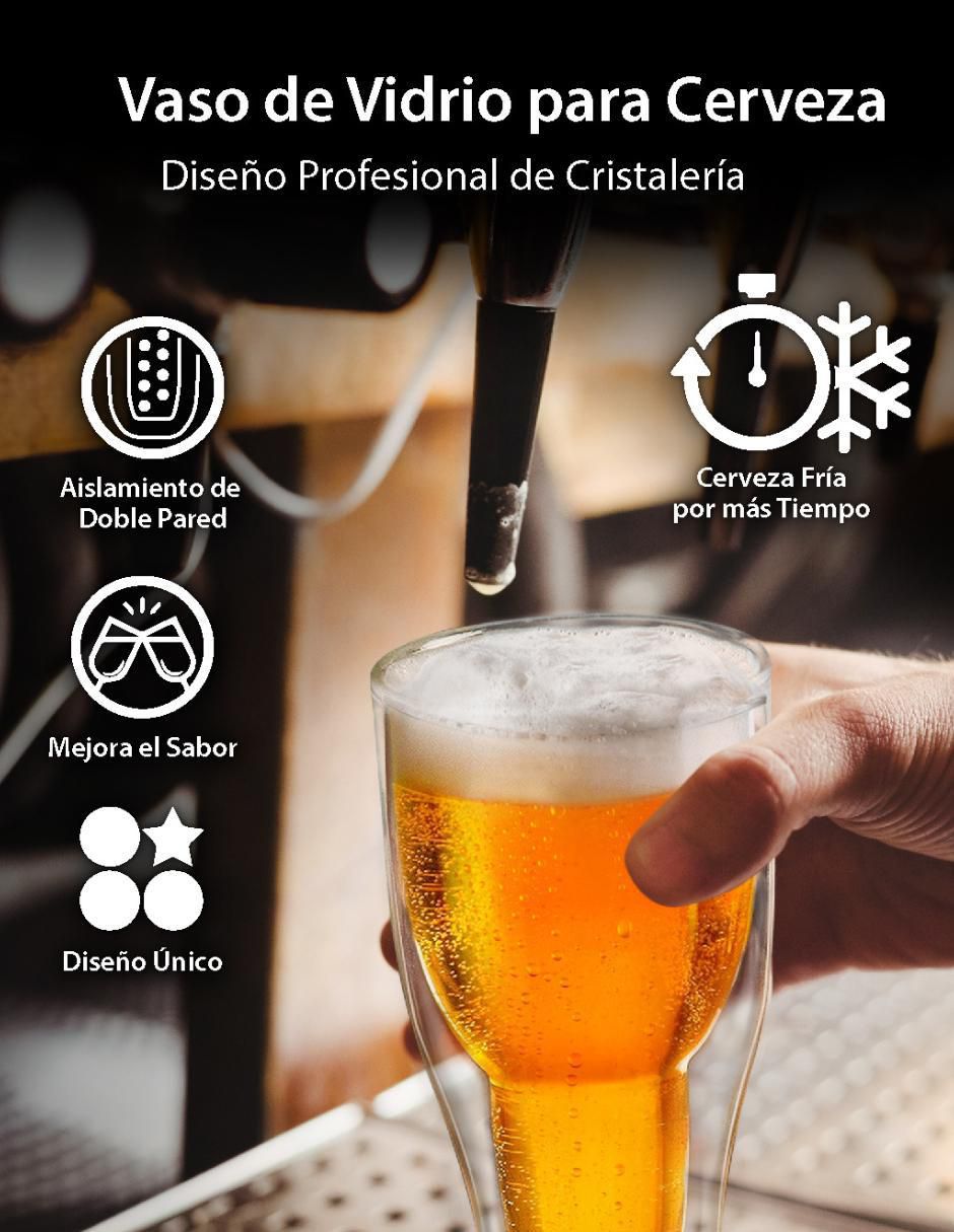 Set vaso Doble Pack de vidrio con 2 piezas 3
