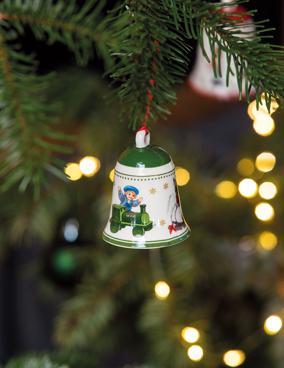 Figura decorativa de campana My Christmas Toy de porcelana