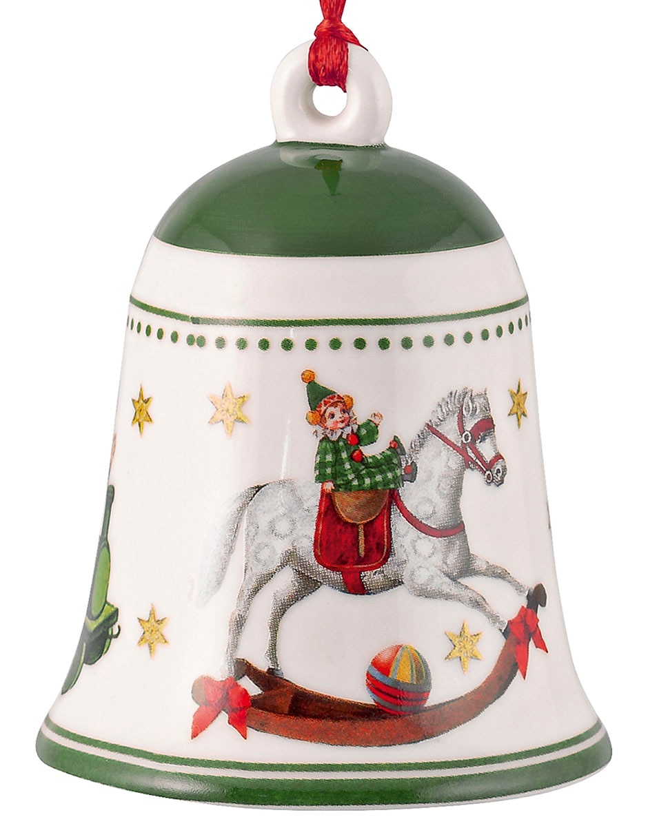 Figura decorativa de campana My Christmas Toy de porcelana