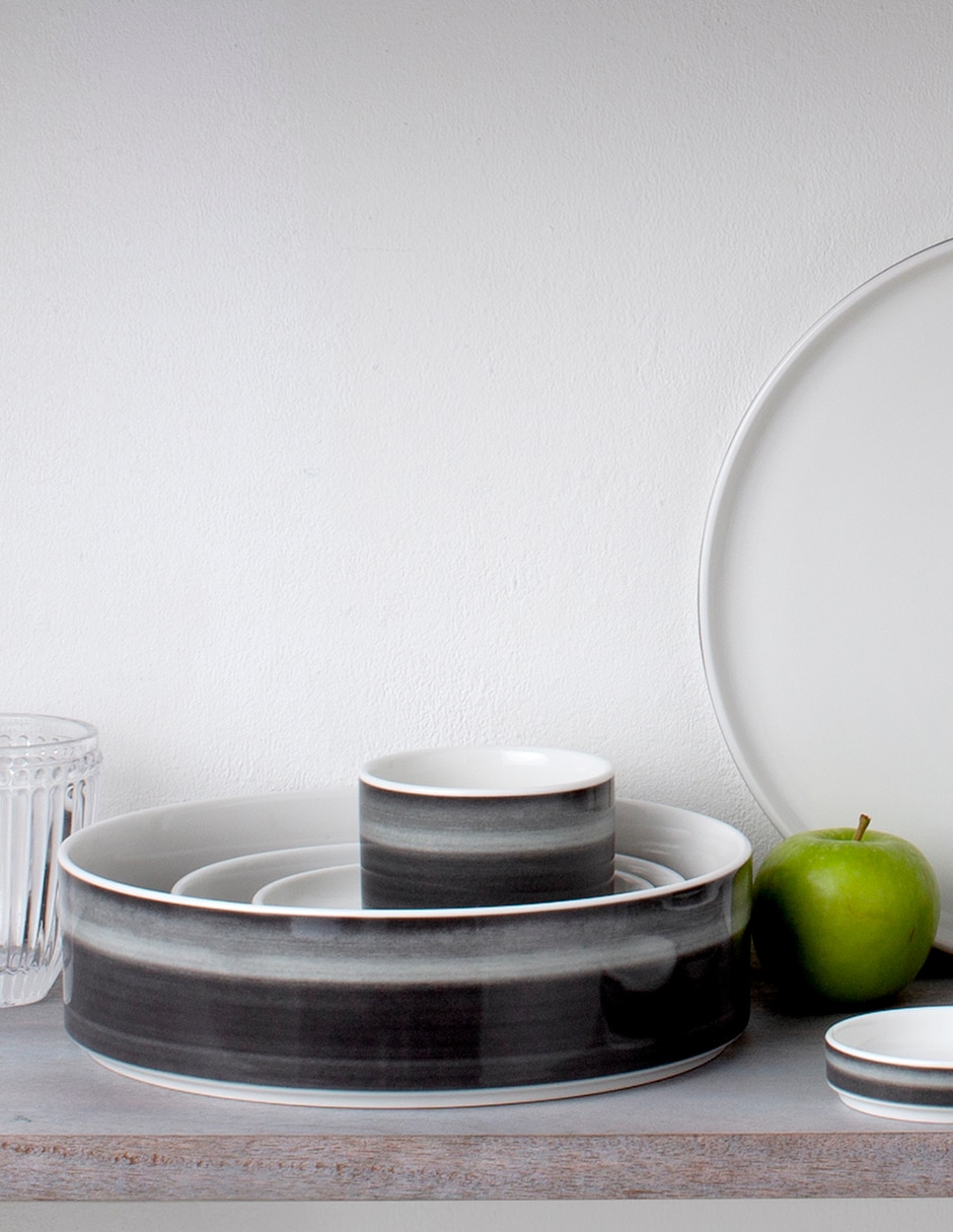 Plato sopa Stax Ombre Jet de porcelana 3