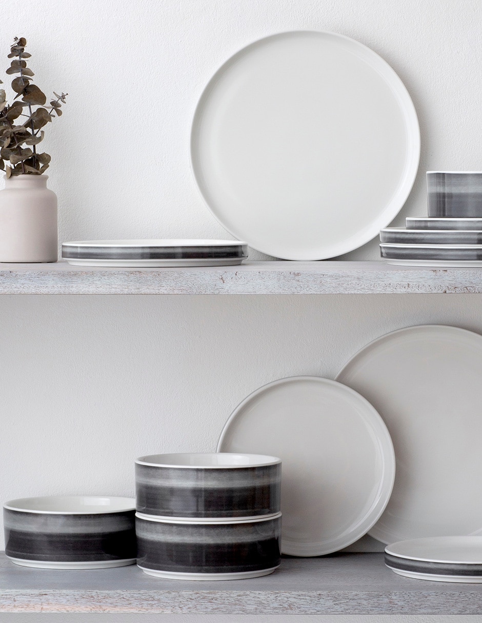 Bowl Stax Ombre Jet de porcelana 3