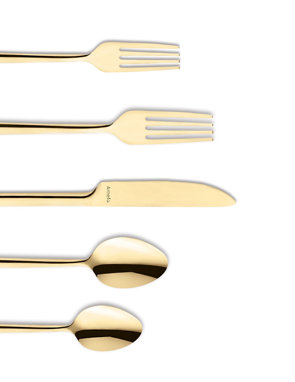 Set cubiertos Dallas de acero inoxidable 20 piezas 2
