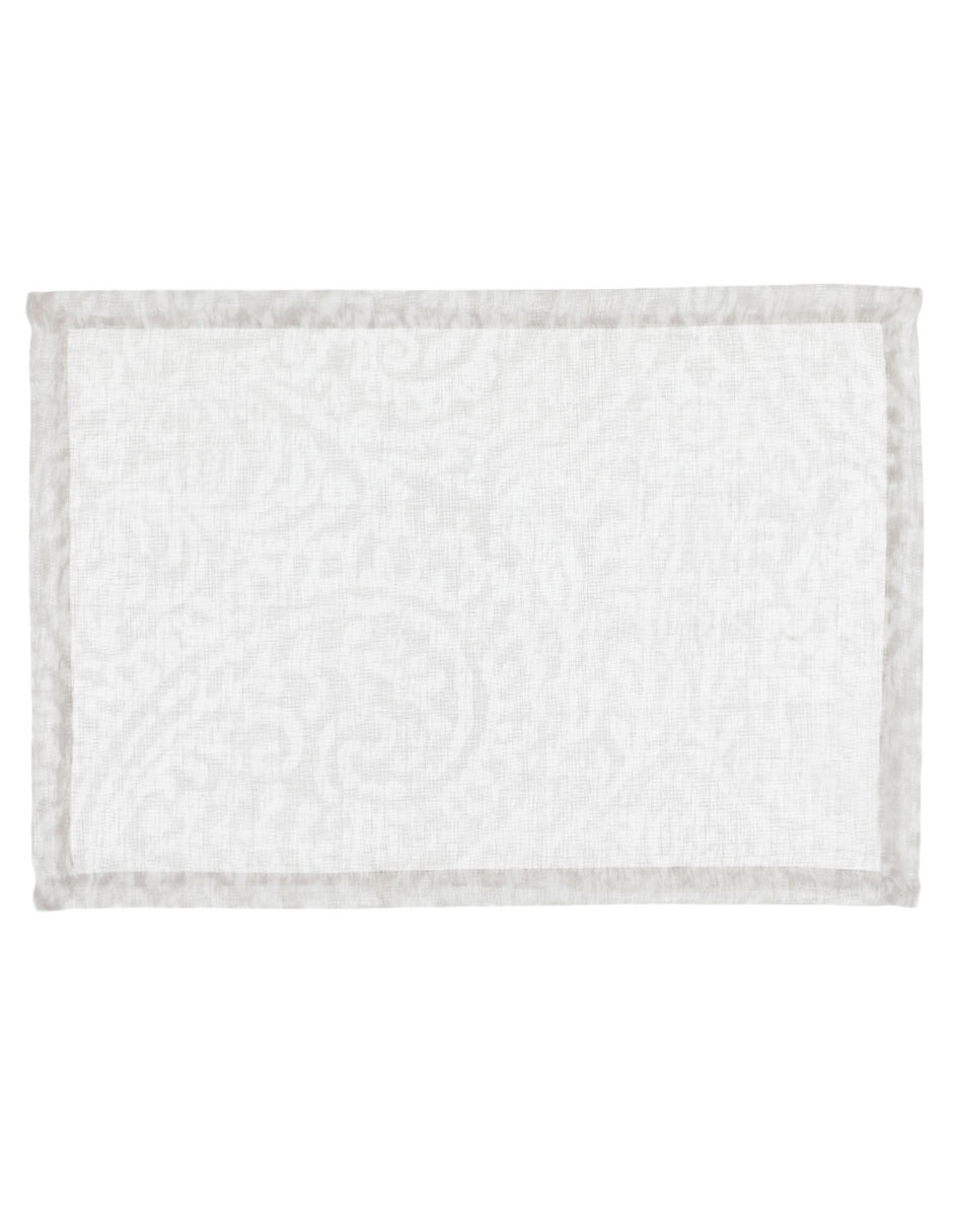 Mantel individual rectangular de poliéster Olite