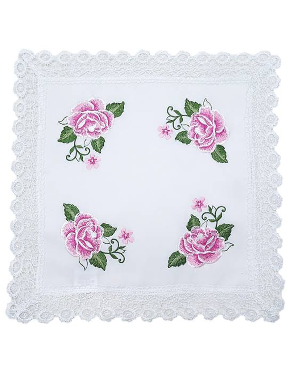 Carpeta cuadrado de poliéster Rosas 3