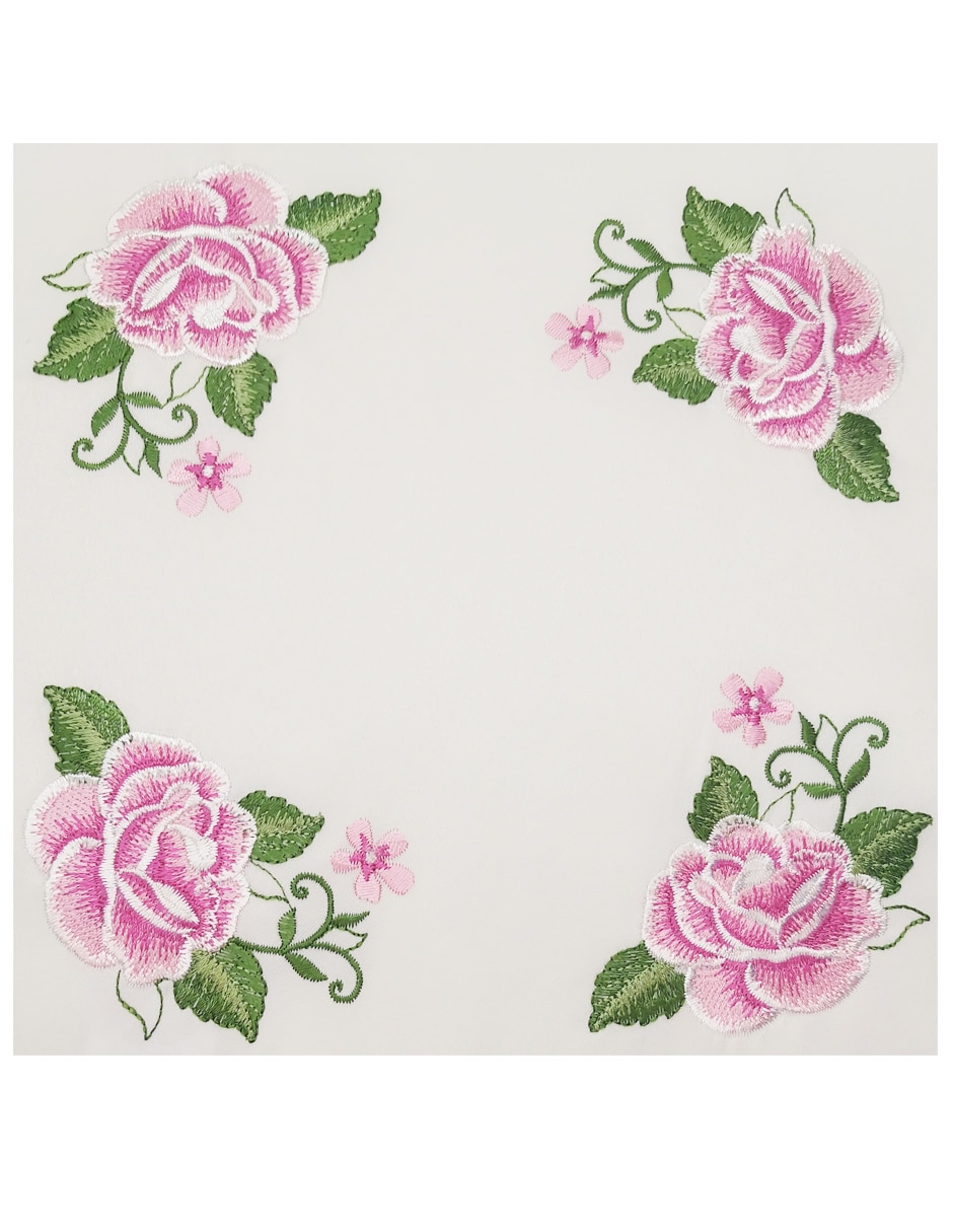 Carpeta cuadrado de poliéster Rosas 3 3