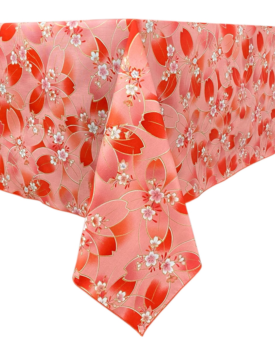 Mantel cuadrado de algodón Rose