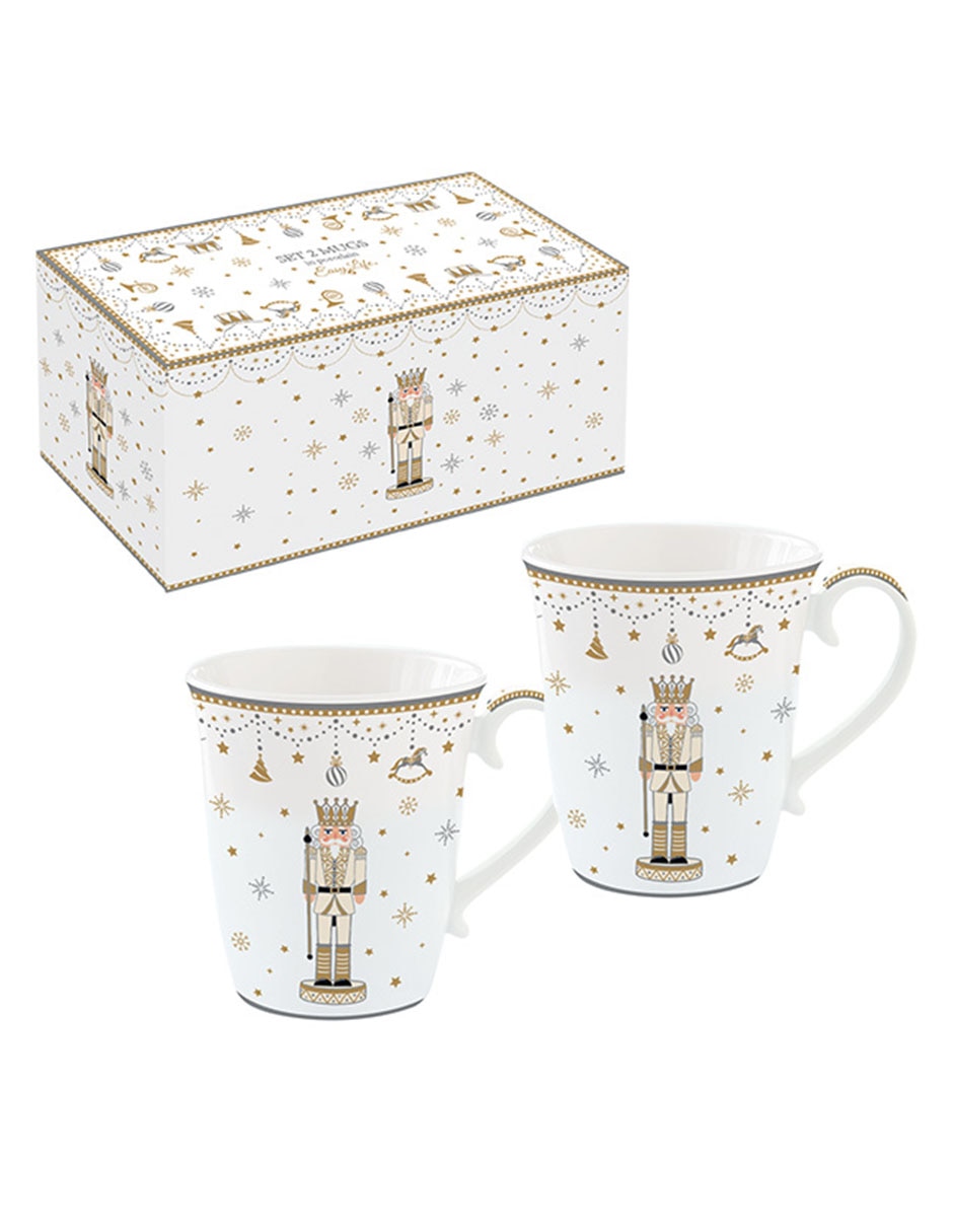 Set de tazas americanas navideñas Royal Nutcracker 2 piezas Set de tazas americanas navideñas Royal Nutcracker 2 piezas