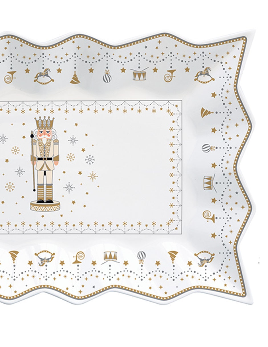 Charola multiusos Royal Nutcracker de porcelana 3