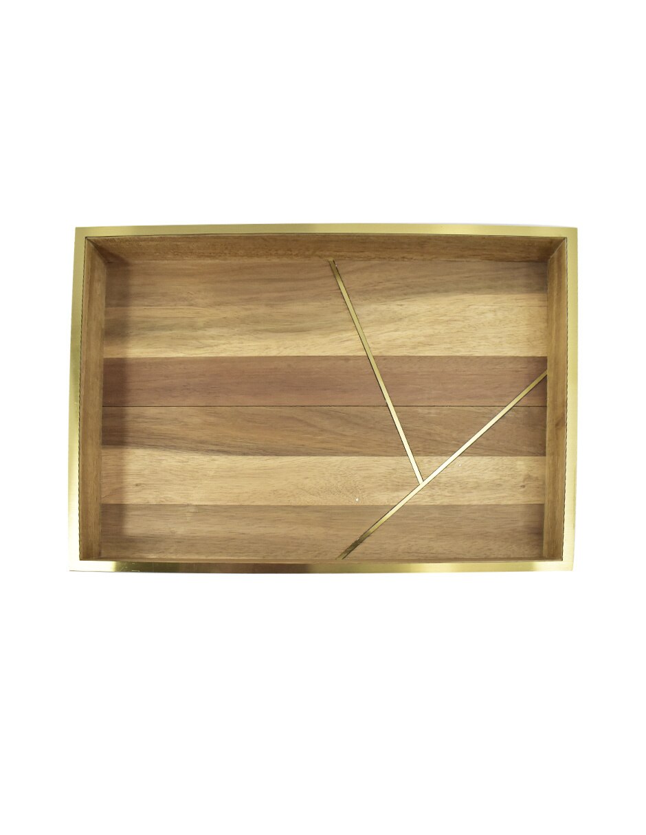 Charola multiusos de madera acacia 1