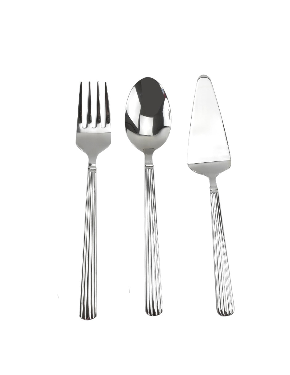 Set para pastel de acero inoxidable 3 piezas