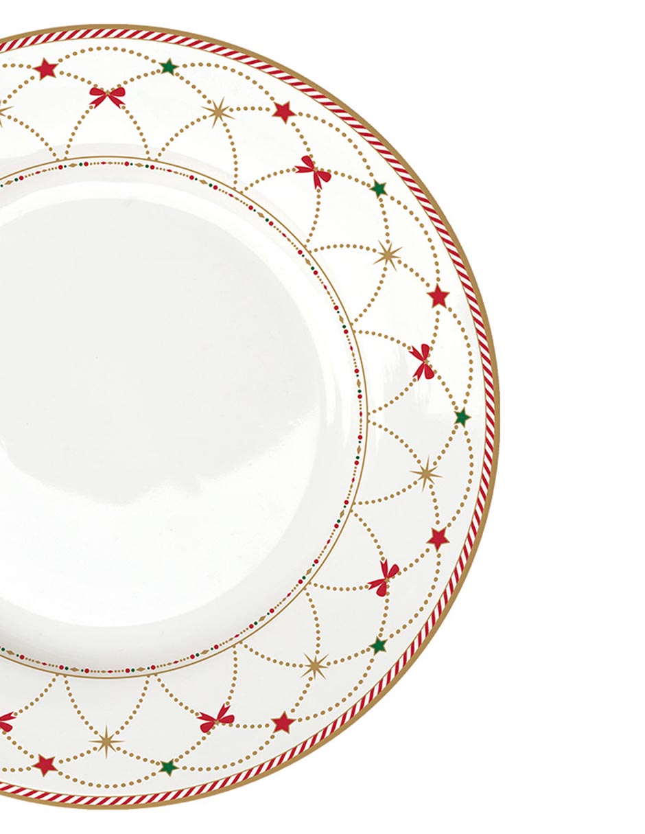 Vajilla cerrada ntcracker twist de porcelana para 4 personas 6
