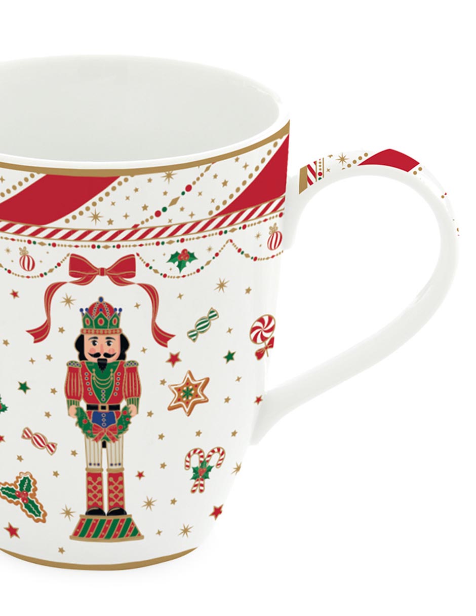 Vajilla cerrada ntcracker twist de porcelana para 4 personas 8
