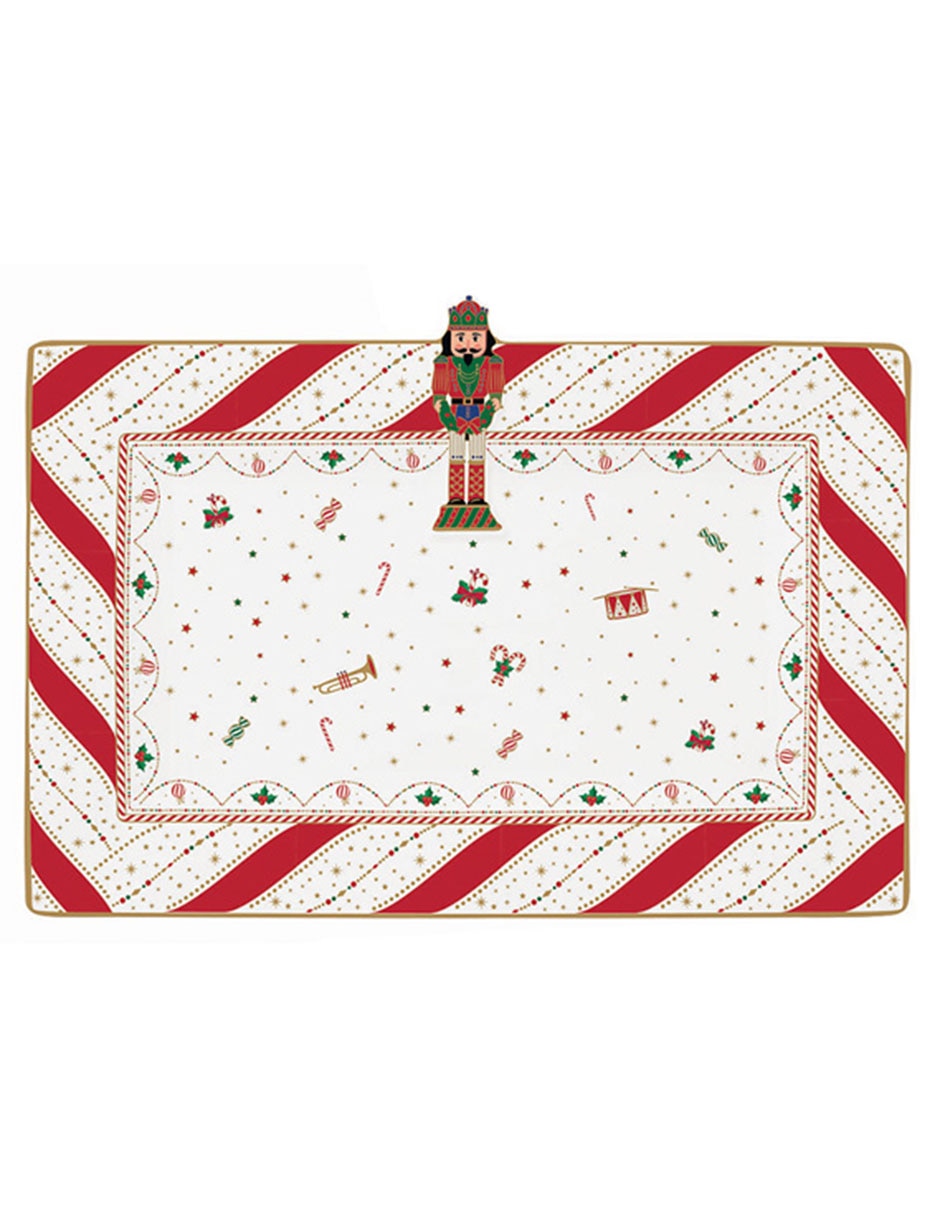 Charola multiusos Nutcracker Twist de porcelana Charola multiusos Nutcracker Twist de porcelana