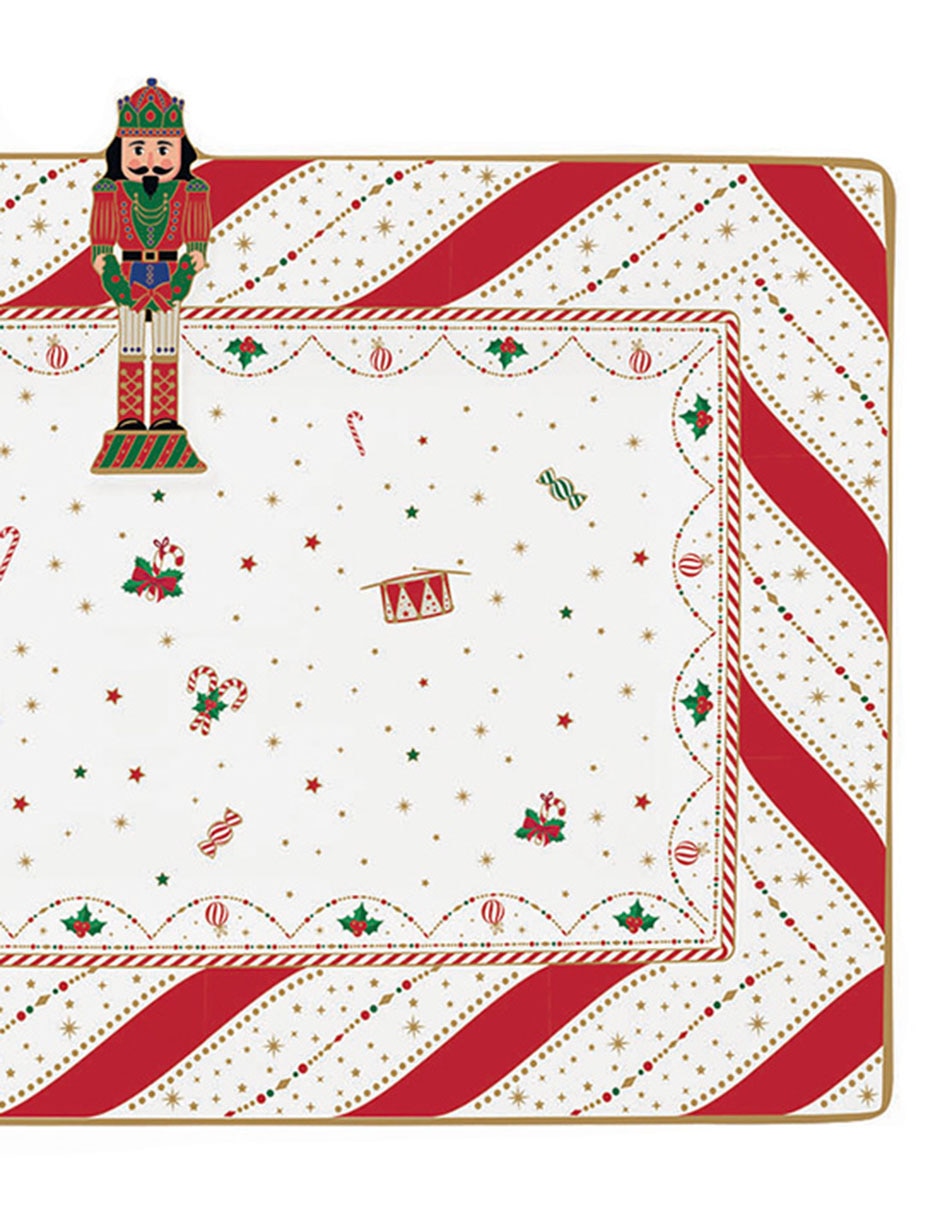 Charola multiusos Nutcracker Twist de porcelana 2