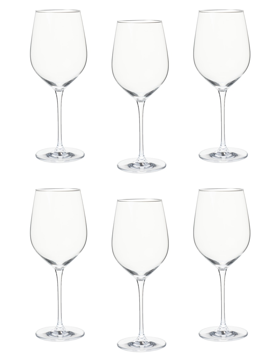 Set de copas para vino blanco Uria de cristal