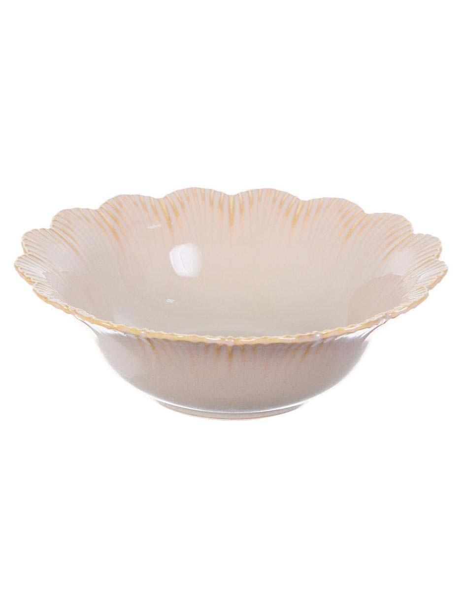 SET BOWL FLEURI PORCELANA, BEIGE