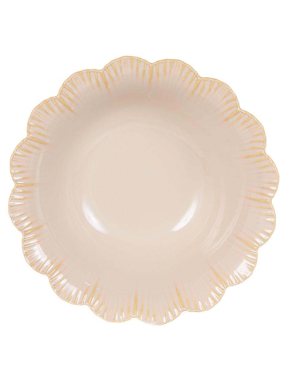 SET BOWL FLEURI PORCELANA, BEIGE
