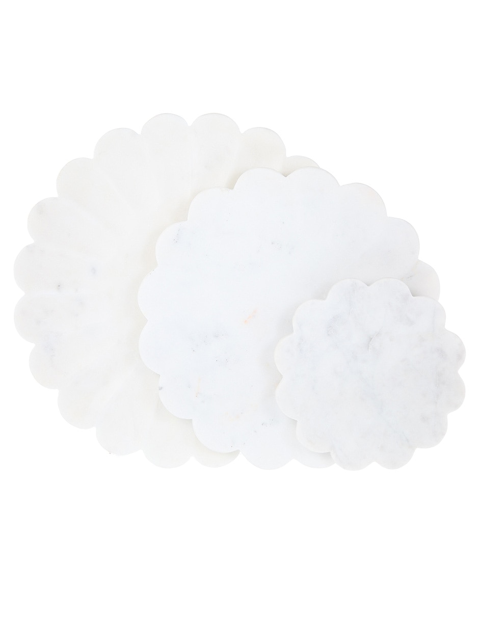 Set de plato para postre Marble de mármol 3 piezas 2