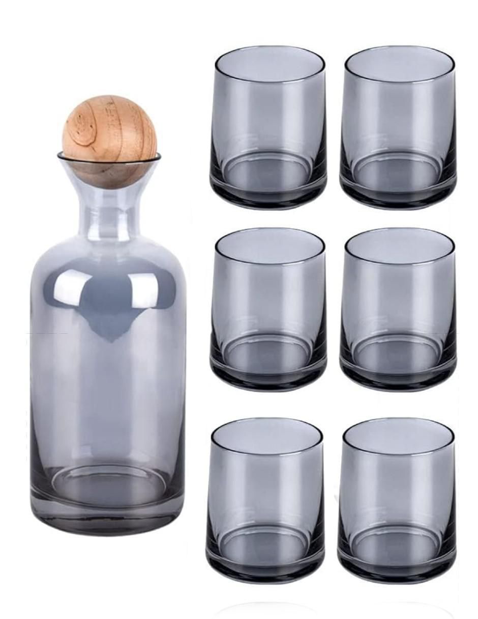 Set jarra y vasos de cristal 1