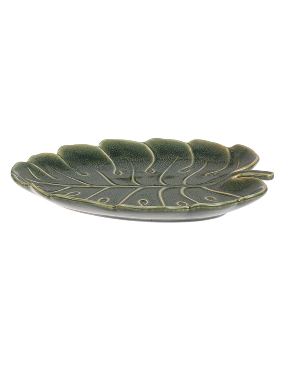Platón Wild Leaves de porcelana