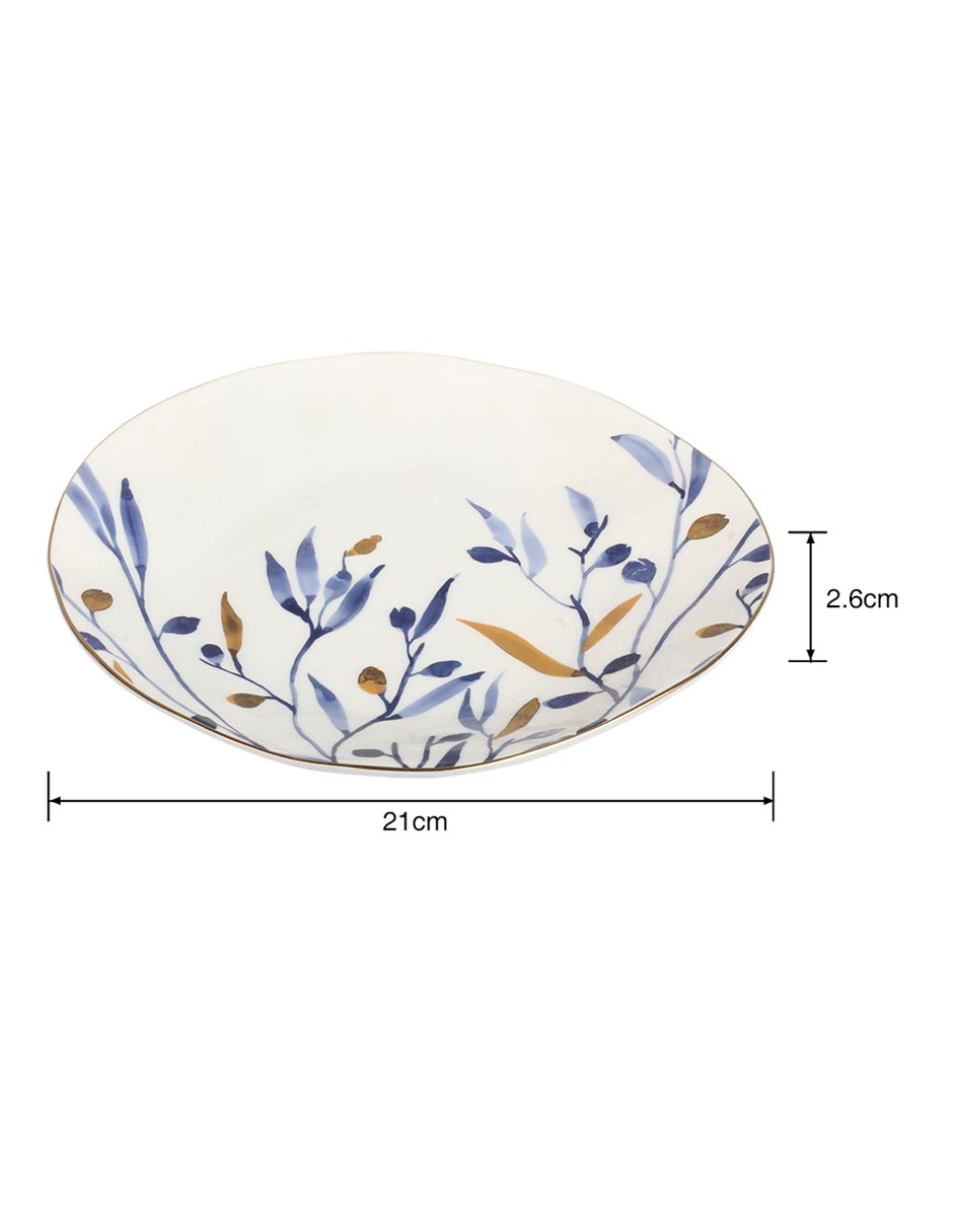 Plato ensalada Premium de porcelana 4