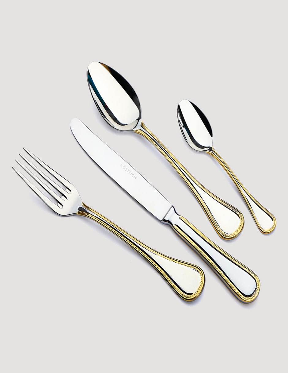 Set cubiertos Charlotte de acero inoxidable 24 piezas 4