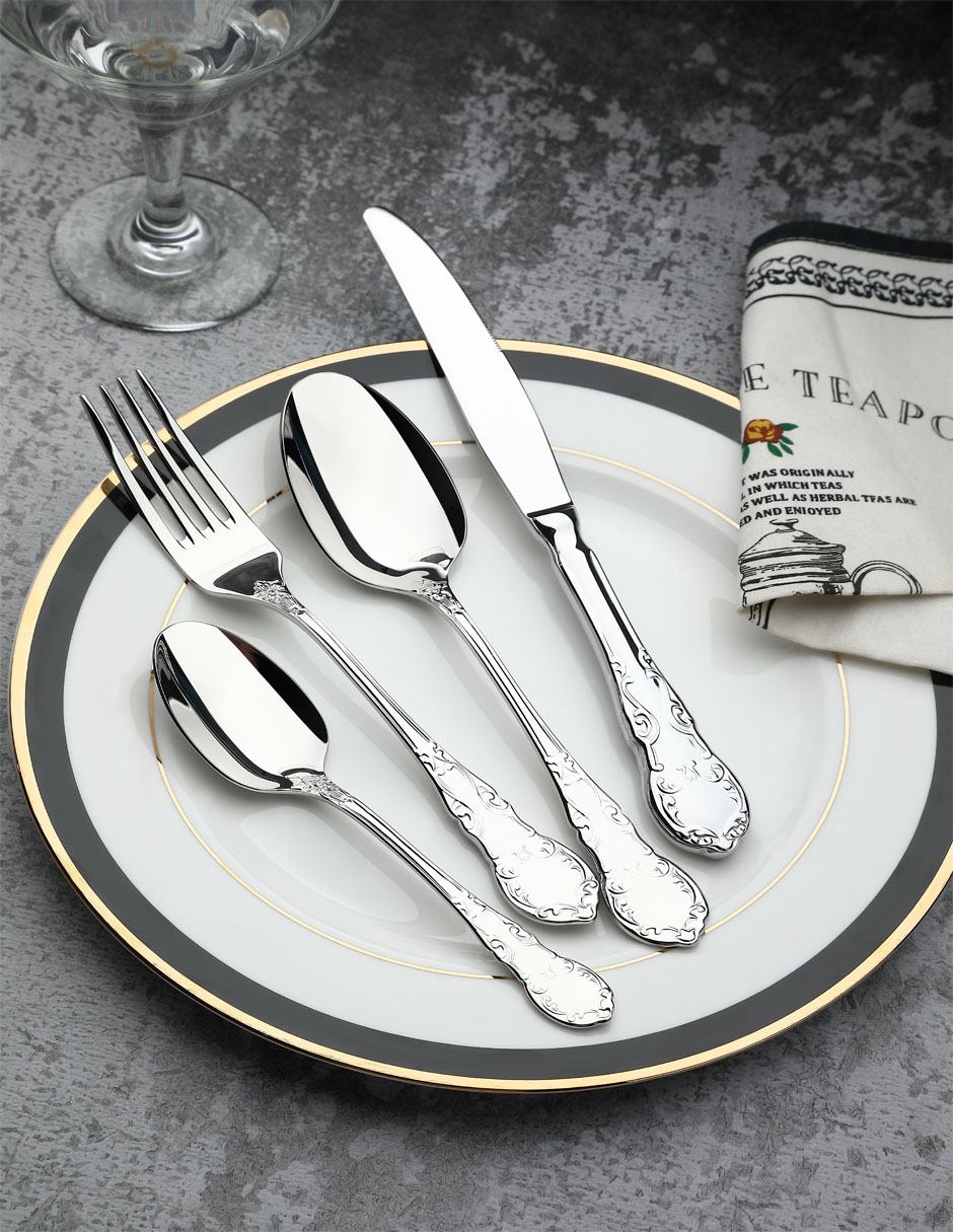 Set cubiertos Isabella de acero inoxidable 24 piezas 5