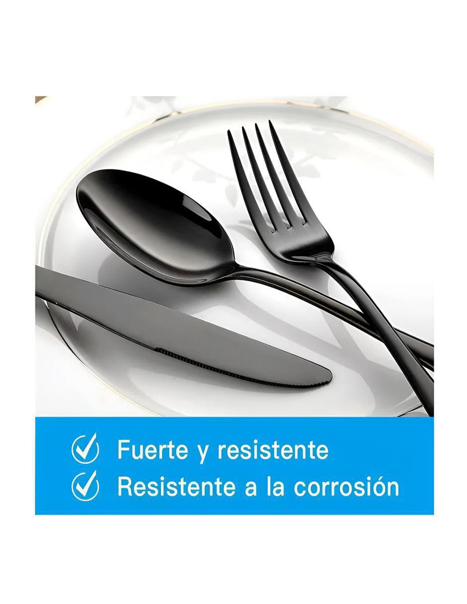 Set cubiertos de acero inoxidable 30 piezas 4