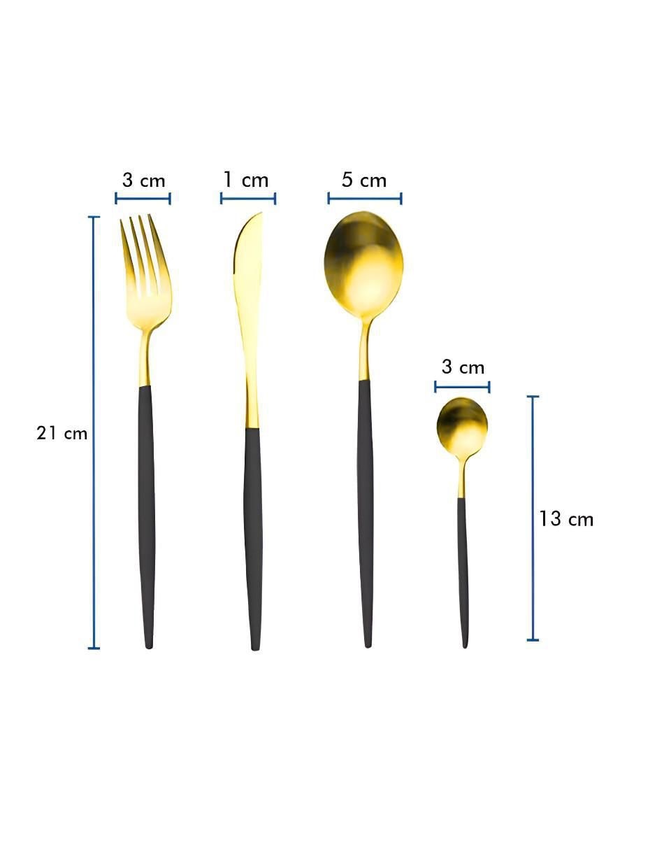 Set cubiertos de acero inoxidable 24 piezas 4