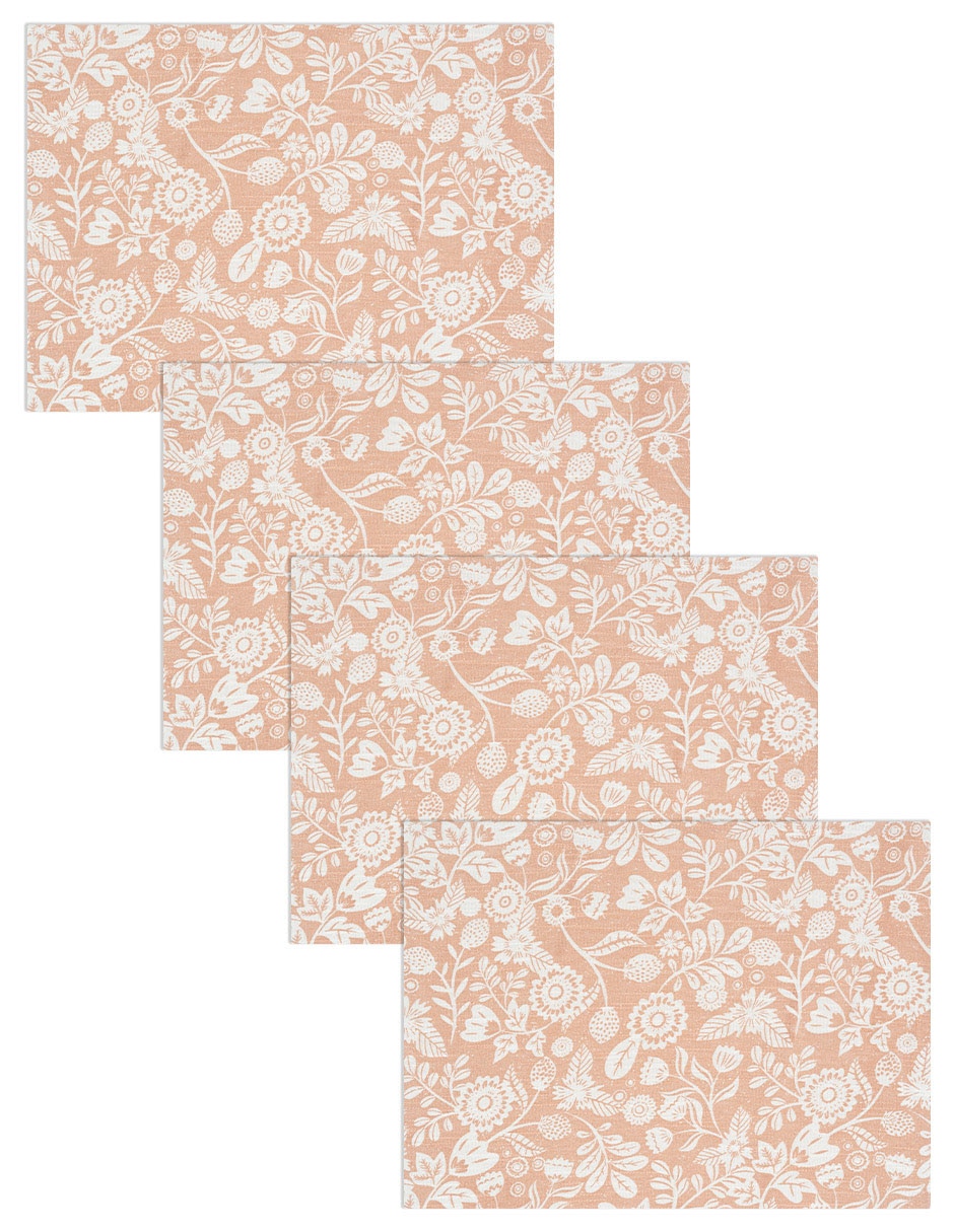 Set mantel individual rectangular de algodón Oasis