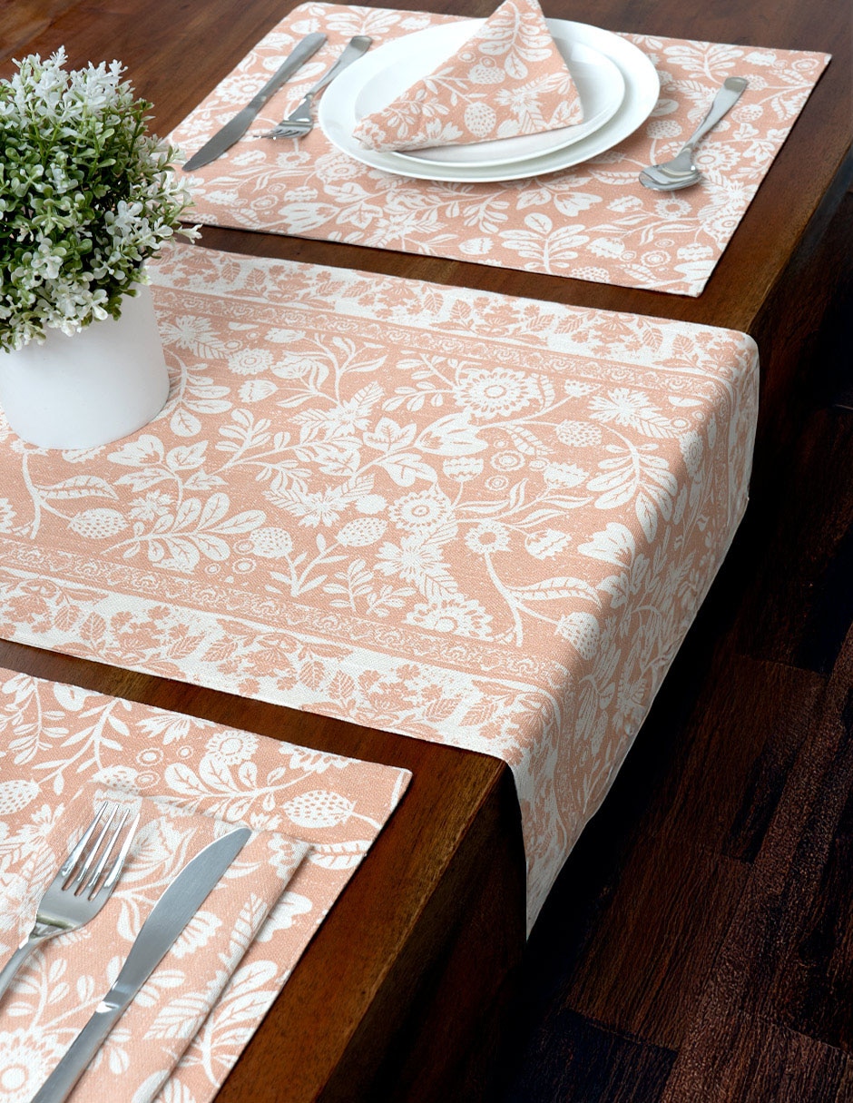 Set mantel individual rectangular de algodón Oasis 4