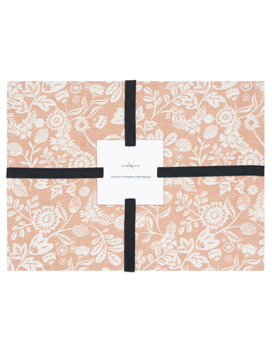 Set mantel individual rectangular de algodón Oasis 2