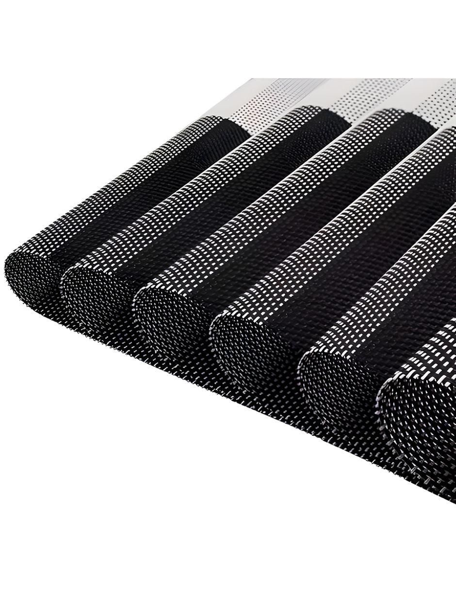 Set mantel individual rectangular de ratán pvc 4