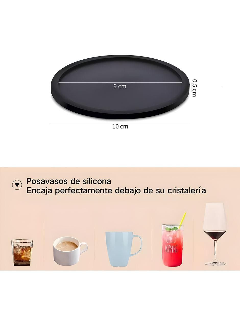 Set portavasos de silicón 6 piezas 6