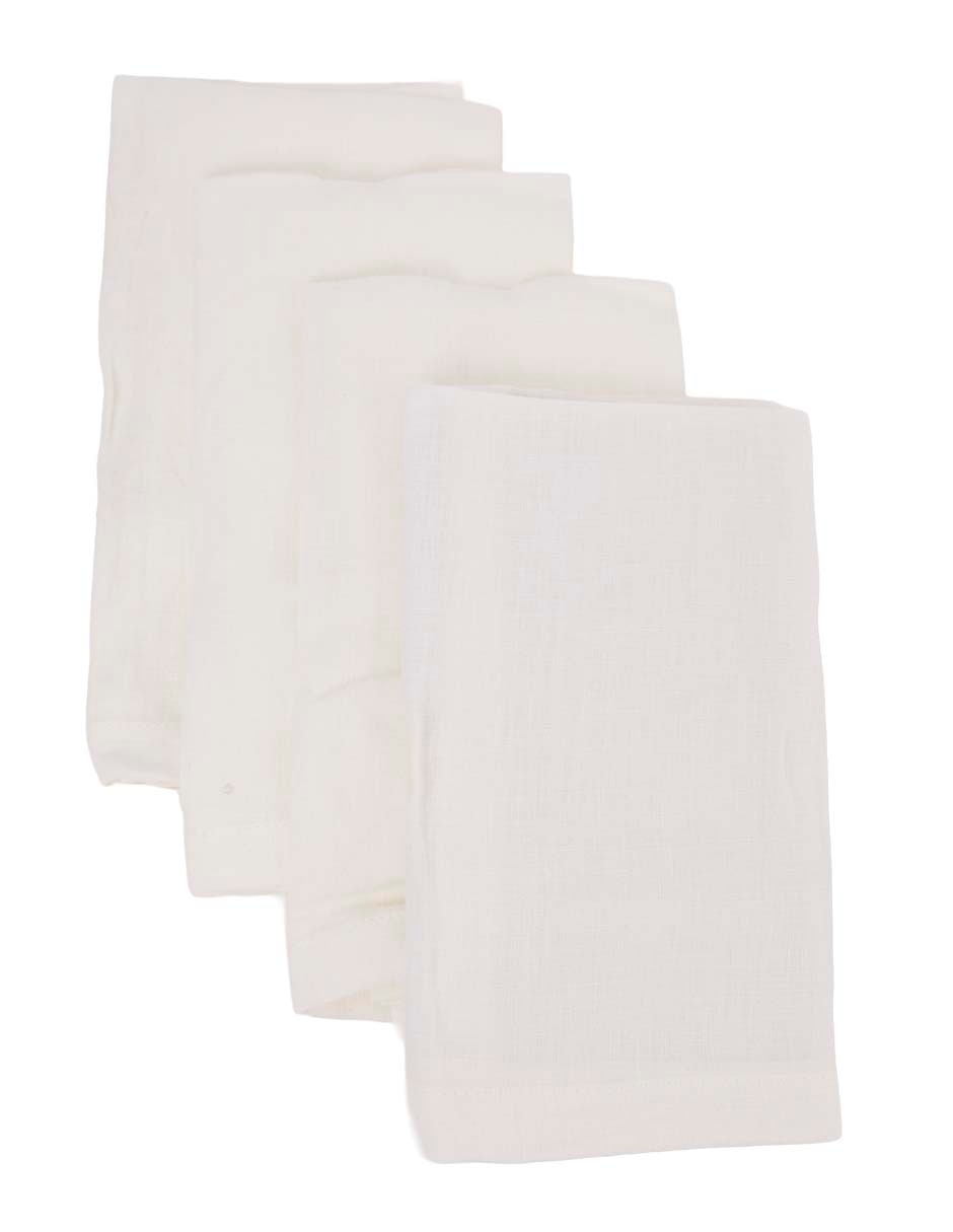Set servilleta Roxane de lino 4 piezas