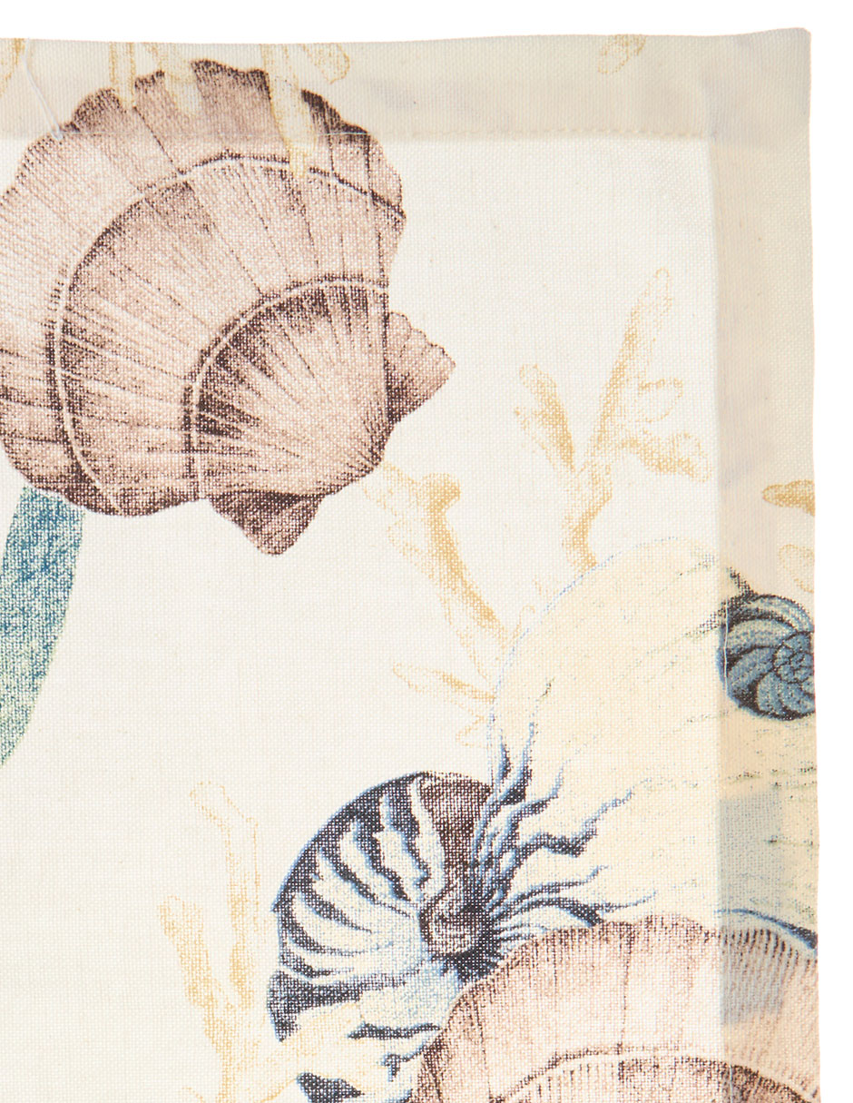 Mantel individual rectangular de algodón Atlantis 2